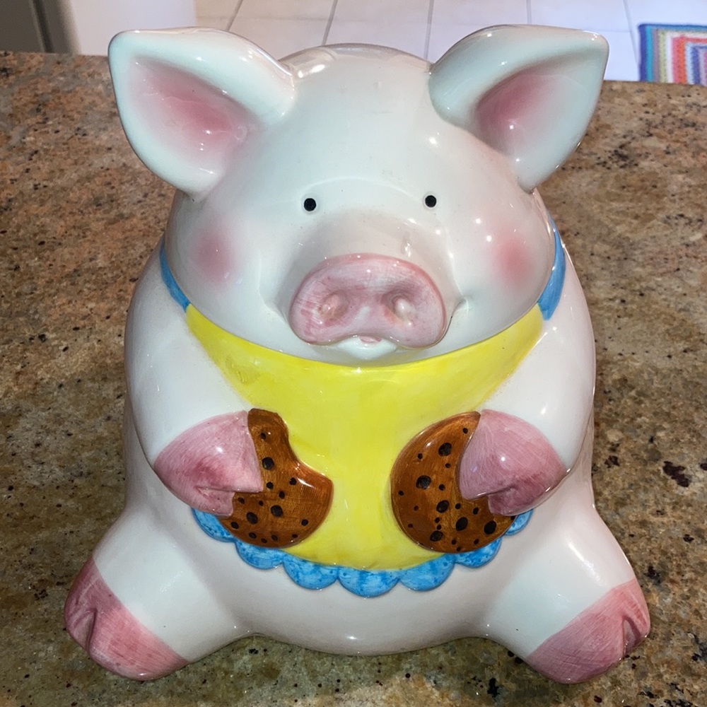 RUSS Vintage RARE 90s Bernie piglet cookie jar